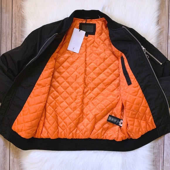 UGG Black Frances Oversized Bomber Jacket - Picture 3 of 8